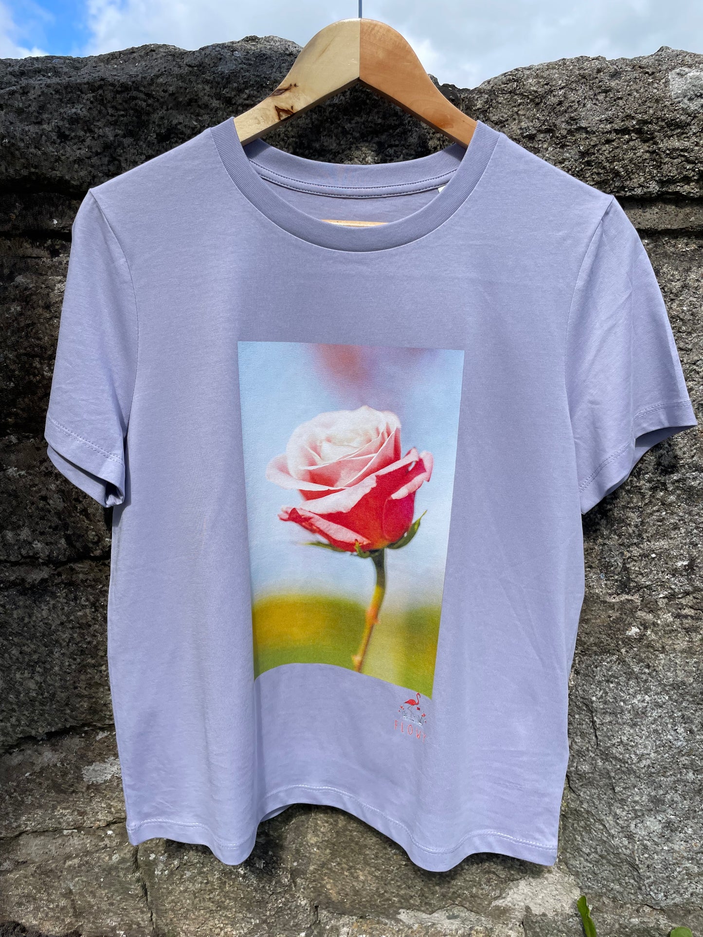 Pink and White Rose: Lavender