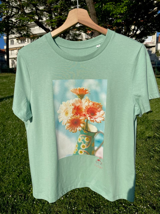 Orange Dahlias: Misty Jade