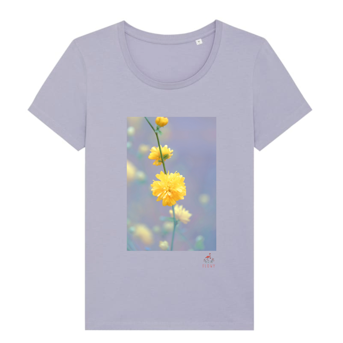 Blossoming Yellow fitted T-shirt