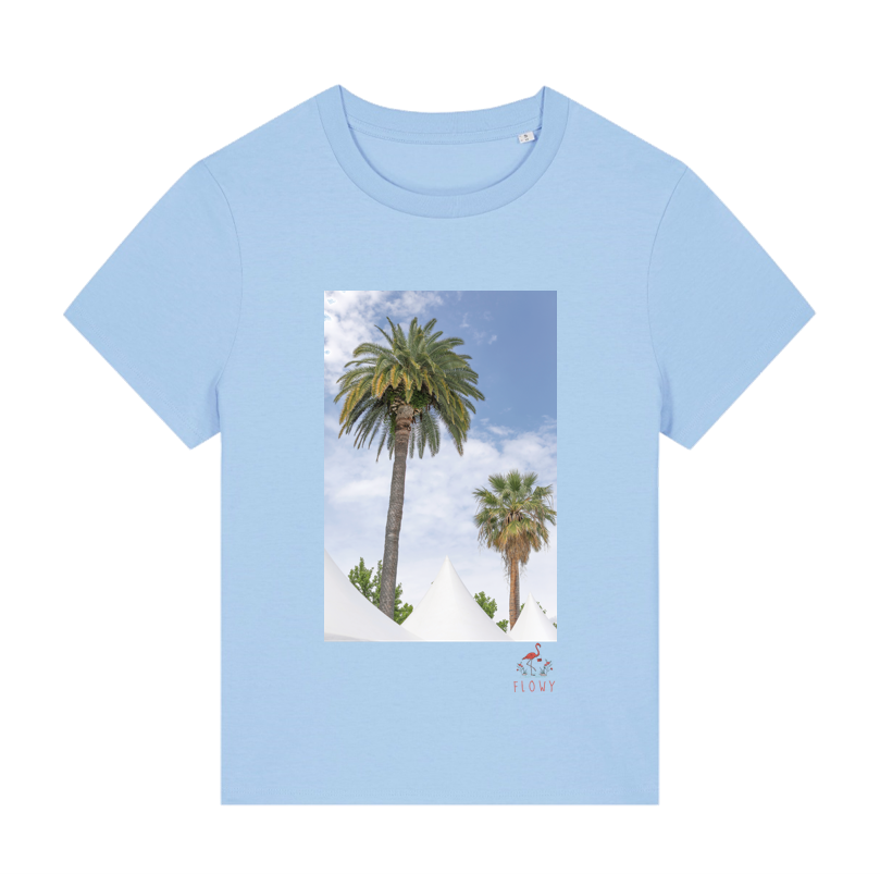 Two Palms in the City T-shirt - Blue Soul