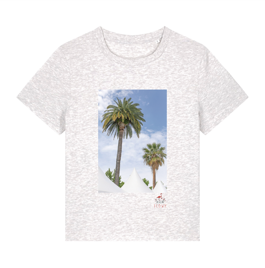 Two Palms in the City T-shirt - Cool Heather Grey