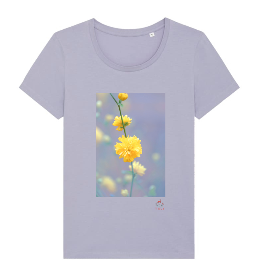 Blossoming Yellow fitted T-shirt