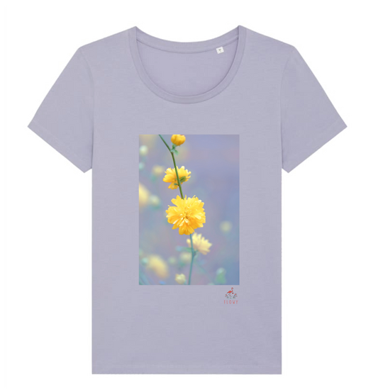 Blossoming Yellow fitted T-shirt