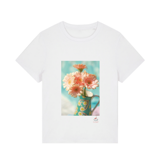 Orange Dahlias medium-fit T-shirt