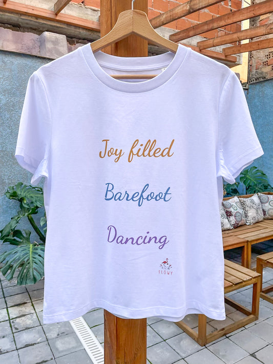 Flowy's Words - "Joy filled Barefoot Dancing": White
